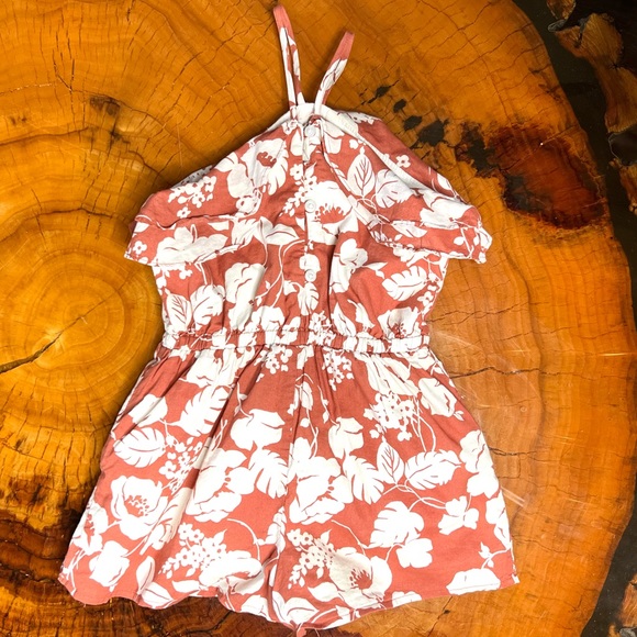 Janie & Jack Hawaiian Floral Romper - Picture 1 of 3